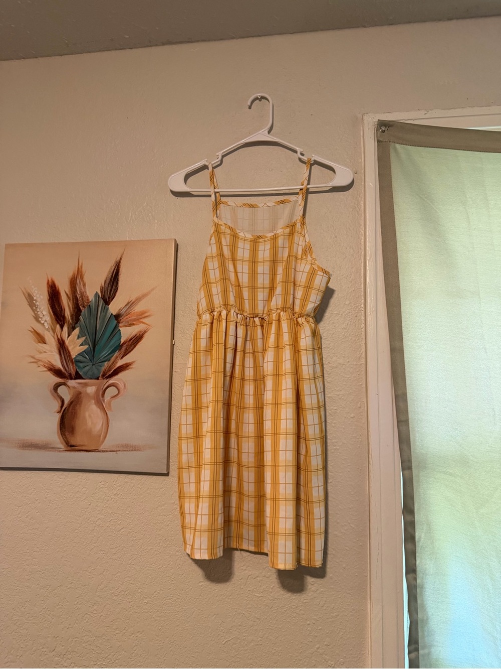 Yellow Plaid Summer Sundress
